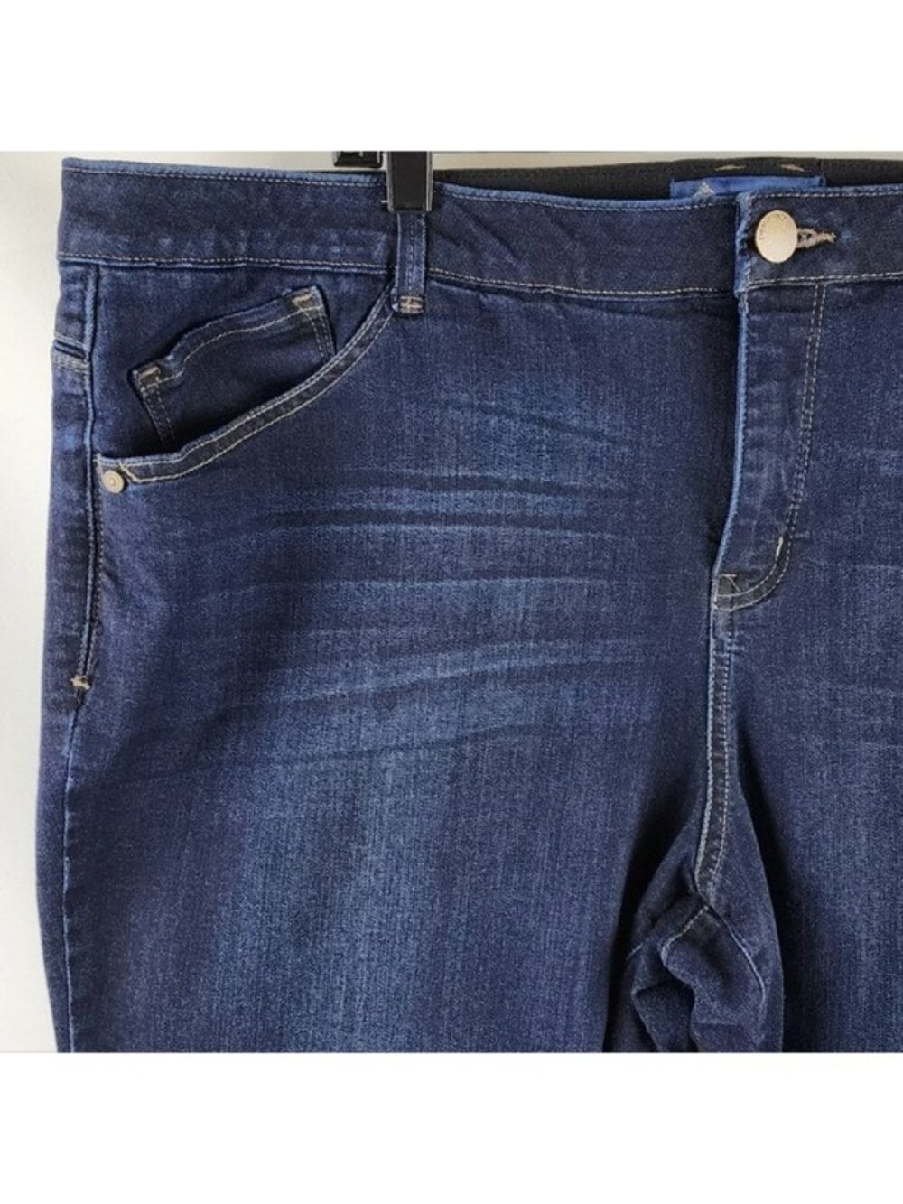 Democracy Womens Ab Solution Ankles Blue Jeans Plus Size 22W (40X26) - Picture 3 of 10